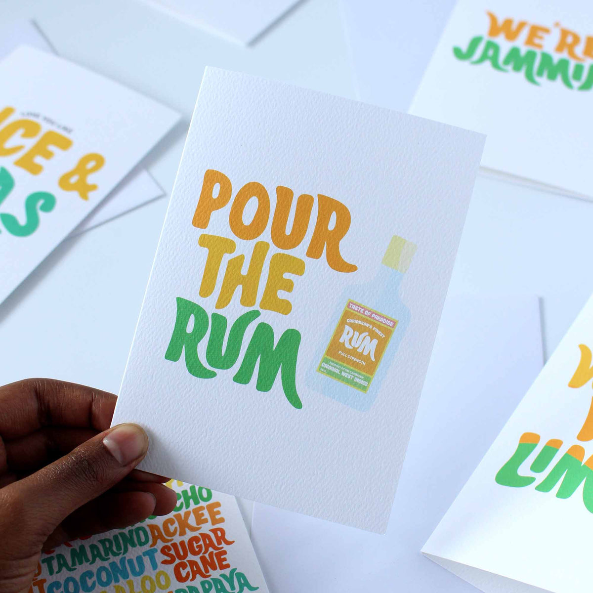 Pour The Rum Greeting Card Blank Greeting Card Online Uk Tihara Smith