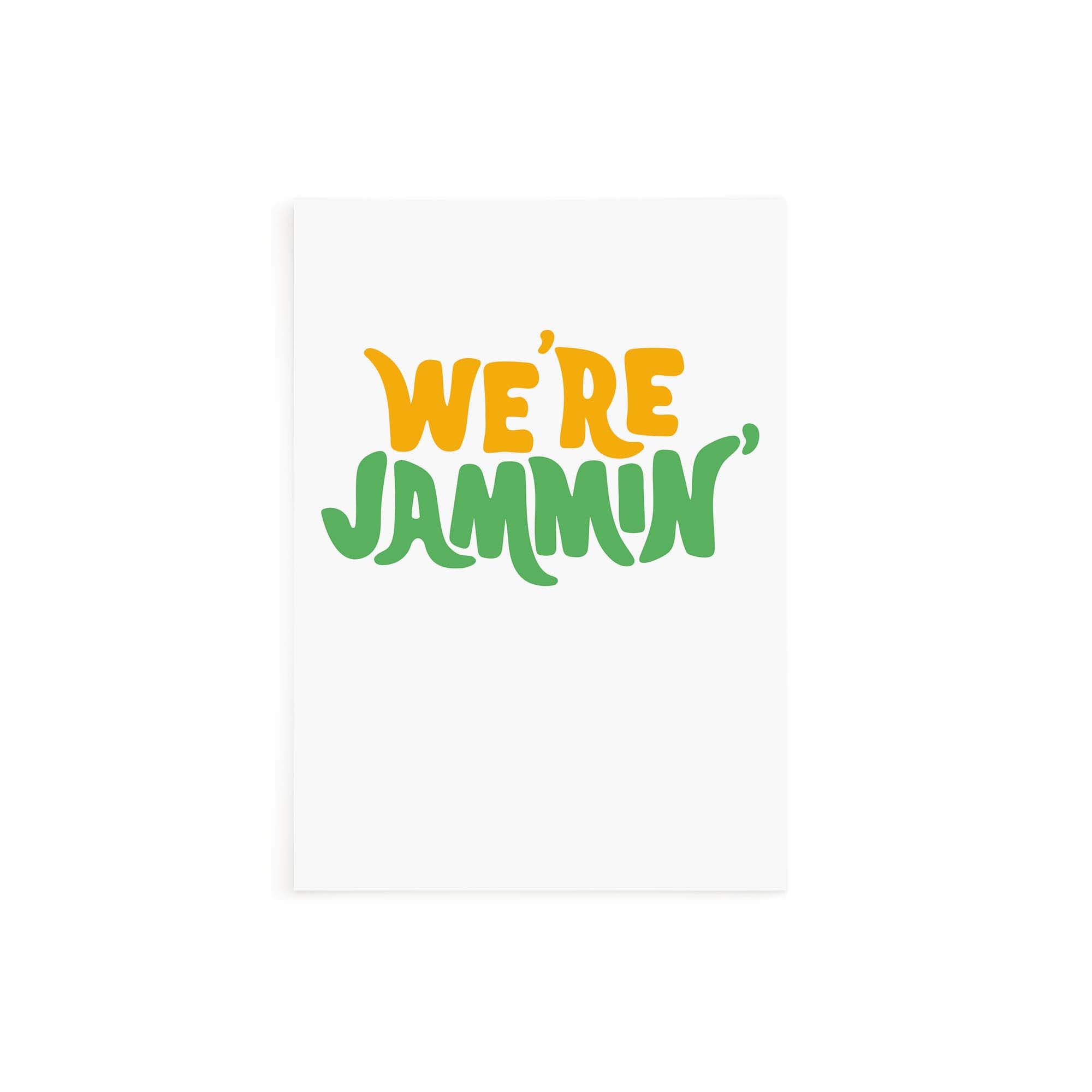 We're Jammin' Greeting Card - Blank Greeting Card Online UK – Tihara Smith