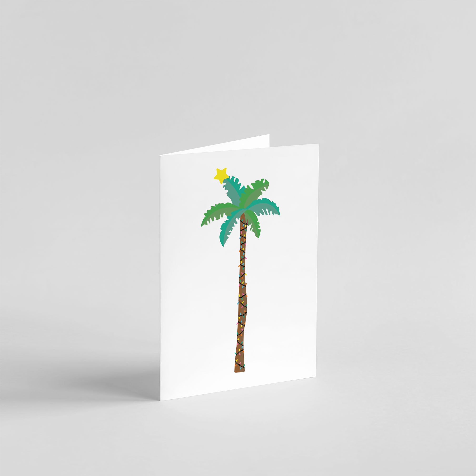 Christmas Palm Tree Greeting Card - Blank Greeting Card Online – Tihara ...