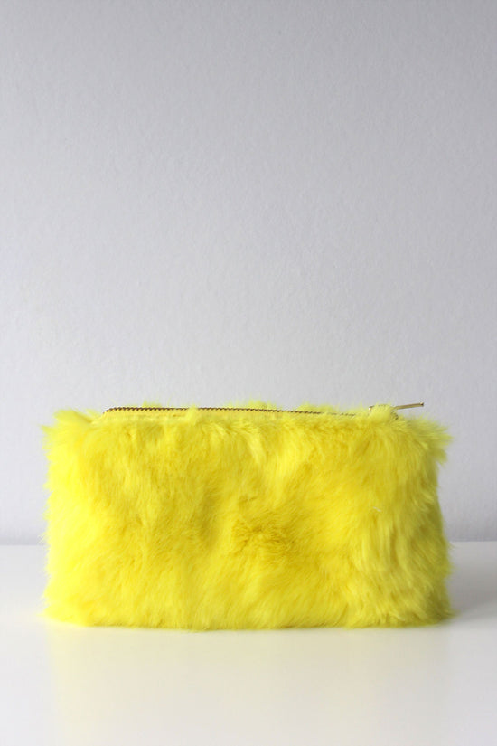 Fur Handbag / Purse with Horn - Coyote Fur: FurSource.com